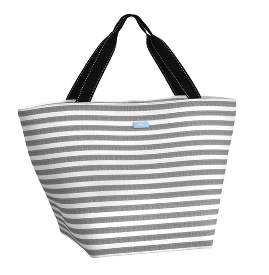 Scout Travel Bag - Grey/White Stripes